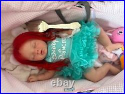 READY2SHIP! Lifelike Doll Ariel little mermaid Newborn Reborn disney princess