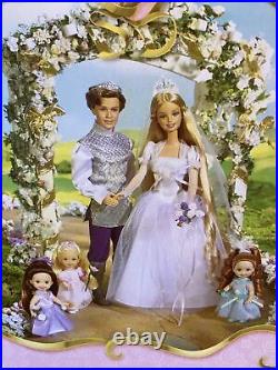 Rapunzel's Wedding Barbie with Super Long Blonde Hair And Light Up Crown? New
