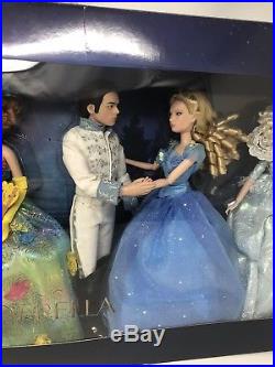 Rare DISNEY STORE Live Action Cinderella Movie 6 Doll Gift Set HTF 2015 Princess