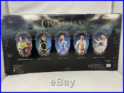 Rare DISNEY STORE Live Action Cinderella Movie 6 Doll Gift Set HTF 2015 Princess