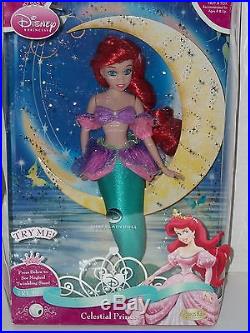 Rare Disney Brass Key Ariel Celestial Princess Porcelain Doll Little Mermaid