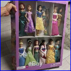 Rare Disney Store Classic 11 Princess Deluxe Doll Barbie Collection Gift Set NEW