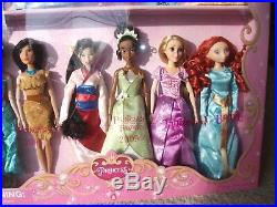 Rare Disney Store Classic 11 Princess Deluxe Doll Dated Gift Set 1938-2012 Mint