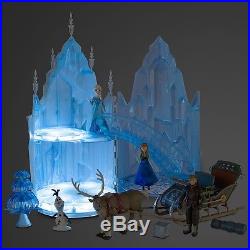 SINGING Disney Frozen Musical LIGHT UP Castle Play Set Elsa Anna figure dolls