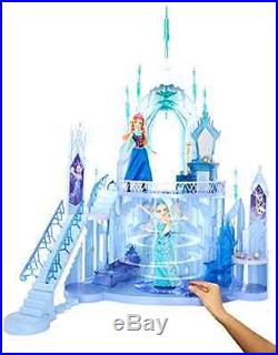 S Elsa Frozen Ice Palace Playset Disney Castle New Magical Light Doll Princess