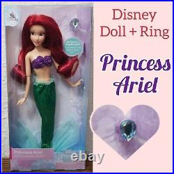 Set of 11 Disney Princess Classic 11.5 Dolls With Rings Aurora Ariel Elsa Anna