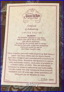 Snow White & The Seven Dwarfs Limited Edition Disney Princesses Porcelain Dolls