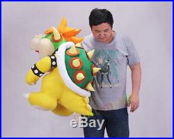 Super Mario Bros. Bowser Soft Plush Doll Toy 30 Inch Big Giant Plush Handmade