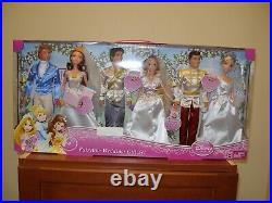 TRU Disney Princess Fairytale Wedding Doll Gift Set Cinderella Belle Rapunzel