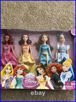 Target Exclusive Disney 7 Princess Collection Anna Elsa Ariel + Box Damage