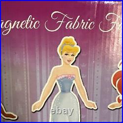 VTG RARE 2010 Disney Princess Magnetic Fabric Fashions Paper Doll Toy NIB