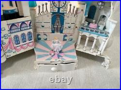 Vintage 1996 Cinderella's Star Castle Polly Pocket Playset Disney lights sounds