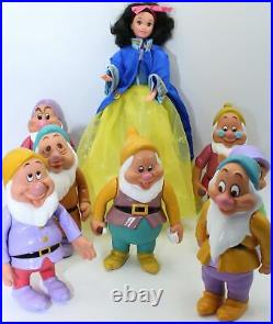 Vintage Disney Snow White and The Seven Dwarfs Complete Set Barbie Doll 8 Pieces
