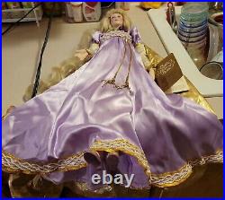 Vintage Franklin Heirloom Rapunzel 20 Porcelain Doll Gerda Neubacher 1987 COA