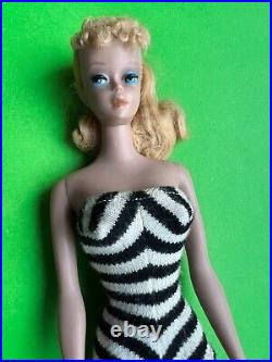 Vintage Ponytail Barbie Doll 4 Mattel
