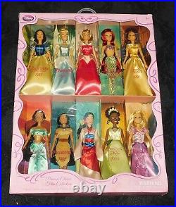 Vtg Disney Princess Classic Film Collection 10 Doll Set Rare New Nrfb
