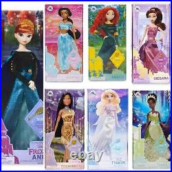 Walt Disney Princess Set of 7 Classic Princess Dolls 11.5'' NEW